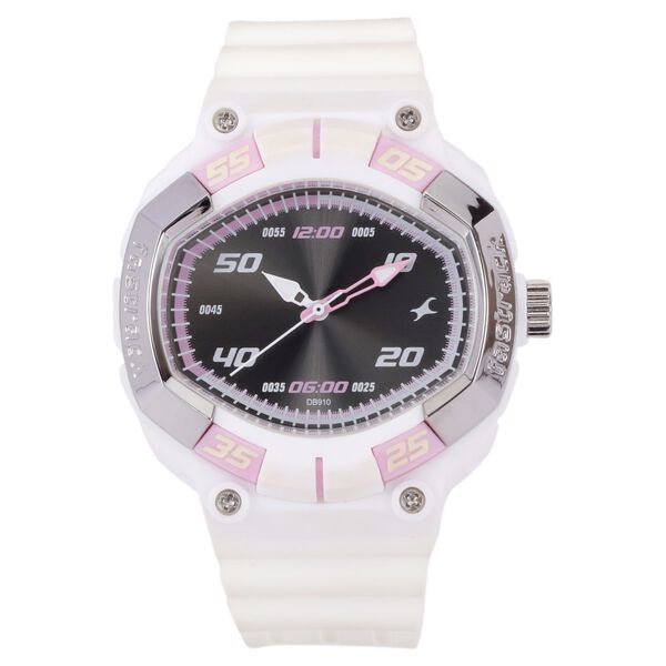 Fastrack Speed Racer Quartz Analog Black Dial Plastic Strap Watch for Girls - image number 0
