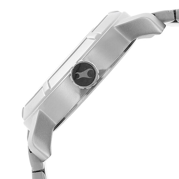 Fastrack Quartz Analog Black Dial Metal Strap Watch for Guys - image number 2