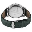 Fastrack Groove Quartz Analog with Date Grey Dial Green Leather Strap Watch For Guys - image number 6