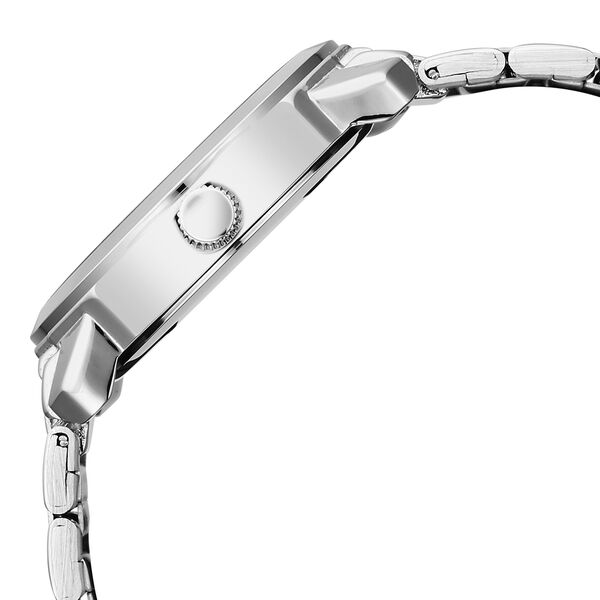 Vyb Challenger By Fastrack Quartz Analog Green Dial Silver Stainless Steel Strap Watch For Guys - image number 4
