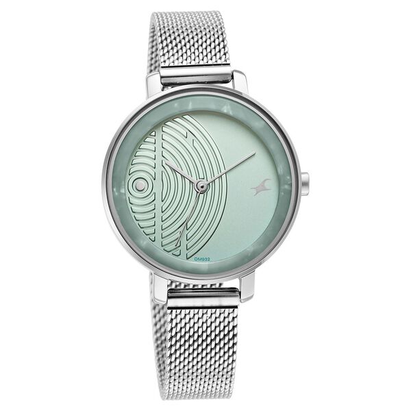 Fastrack Younique Quartz Analog Blue Dial Stainless Steel Strap Watch for Girls - image number 1