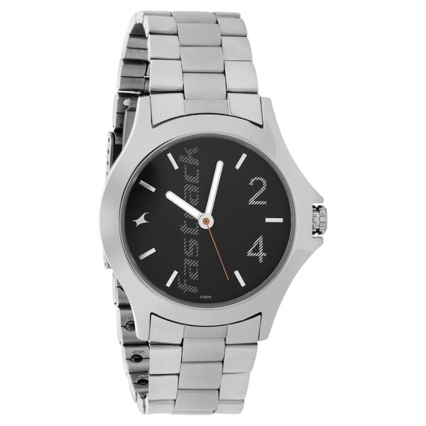 Fastrack Quartz Analog Black Dial Stainless Steel Strap Watch for Guys - image number 0