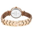 Vyb Seeker By Fastrack Quartz Analog Silver Dial Rose Gold Metal Strap Watch For Girls - image number 6