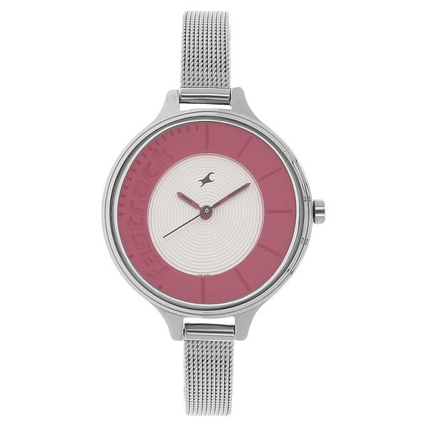 Fastrack Quartz Analog Bicolour Dial Stainless Steel Strap Watch for Girls - image number 0