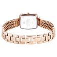 Fastrack Vyb Showstopper Quartz Analog Black Dial Rose Gold Metal Strap Watch For Girls - image number 5