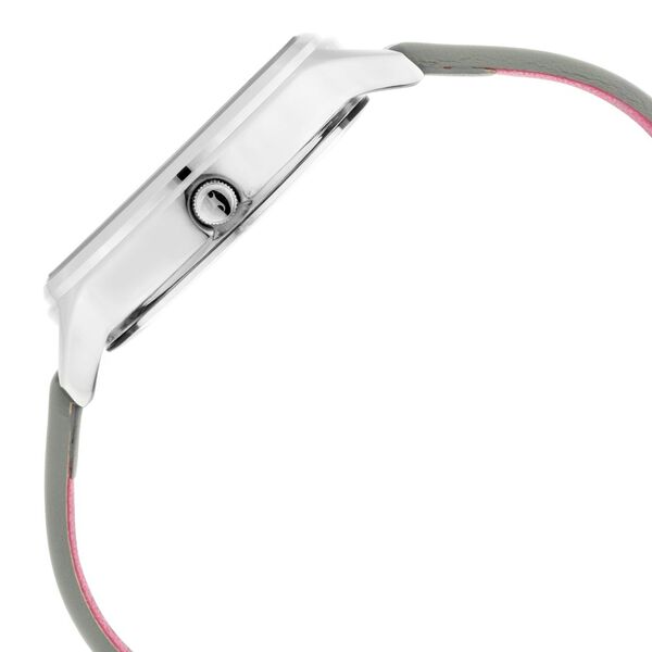 Fastrack Ruffles Quartz Analog with Day and Date Grey Dial Leather Strap Watch for Girls - image number 4