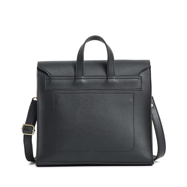 Fastrack College Satchel Bag for Women | Stylish Bag for Girls, Ladies, Women | Everyday Satchel for College, Work Made of High Quality Faux Leather (Black) - image number 2