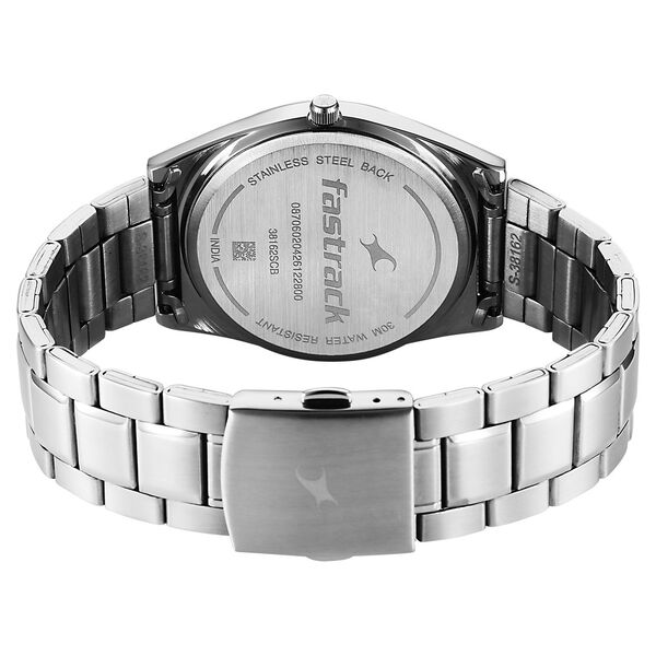 Fastrack Gelato Silver metal strap watch with Mint chip dial for Guys - image number 5