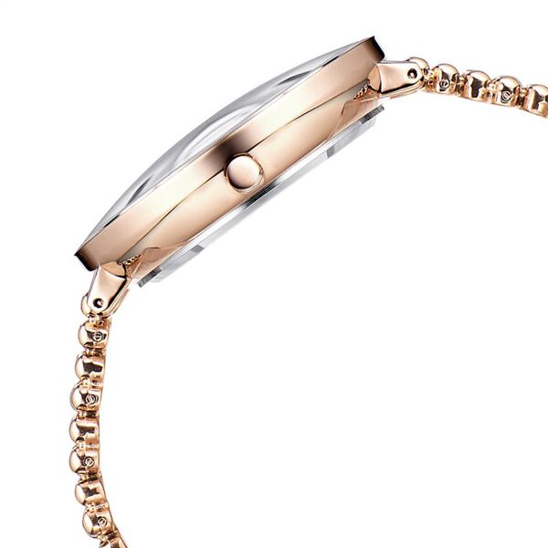 Fastrack Vyb Iconique Quartz Analog Pink Dial Metal Strap Watch for Girls - image number 4