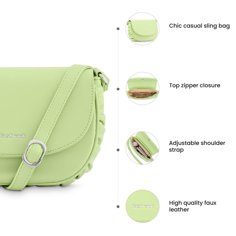 Buy Online Mint Green Sling Bag f241slsmp14mg1 Fastrack