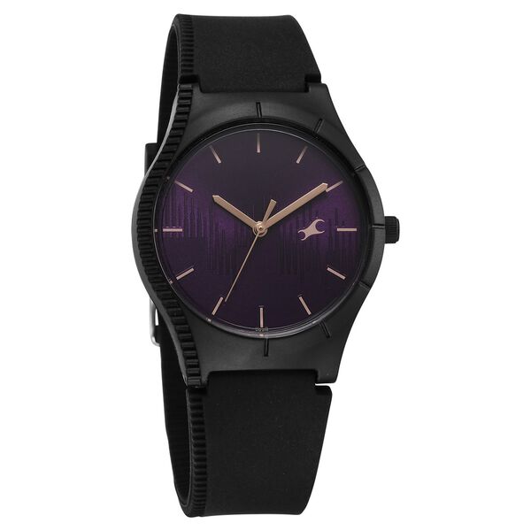 Fastrack Tees Wanderlust Quartz Analog Blue Dial Silicone Strap Watch for Girls - image number 1