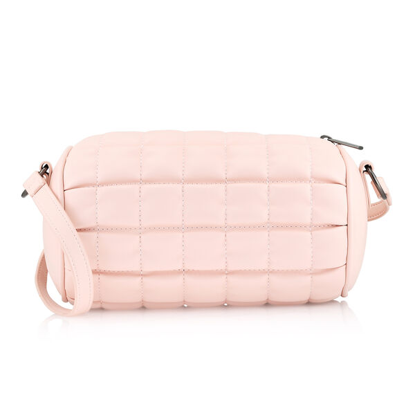 PINK QUILTED SLING BAG - image number 1