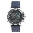 Fastrack Quartz Analog Digital Grey Dial Leather Strap Watch for Guys - image number 0