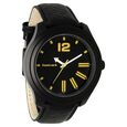 Fastrack Road Trip Quartz Analog Black Dial Leather Strap Watch for Guys - image number 1