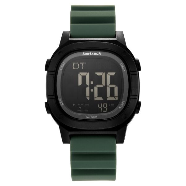 Fastrack StreetStyle Unisex Forest Green Digital Watch - image number 0