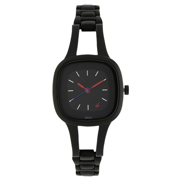 Fastrack Quartz Analog Black Dial Metal Strap Watch for Girls - image number 0