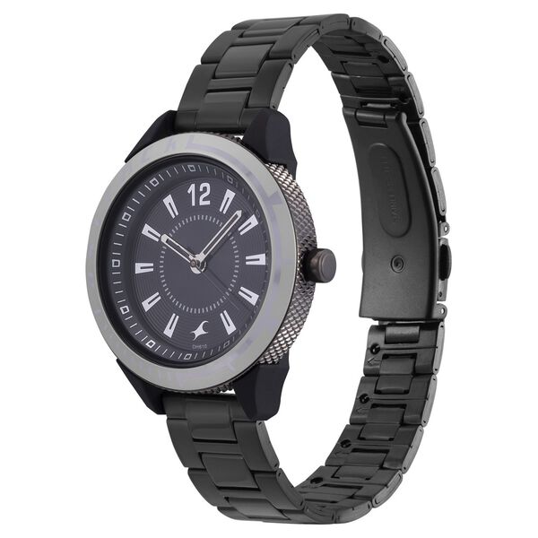 Fastrack Varsity Black Dial Quartz Analog Watch for Girls - image number 2