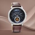 Fastrack Exuberant Quartz Multifunction White Dial Leather Strap Watch for Guys