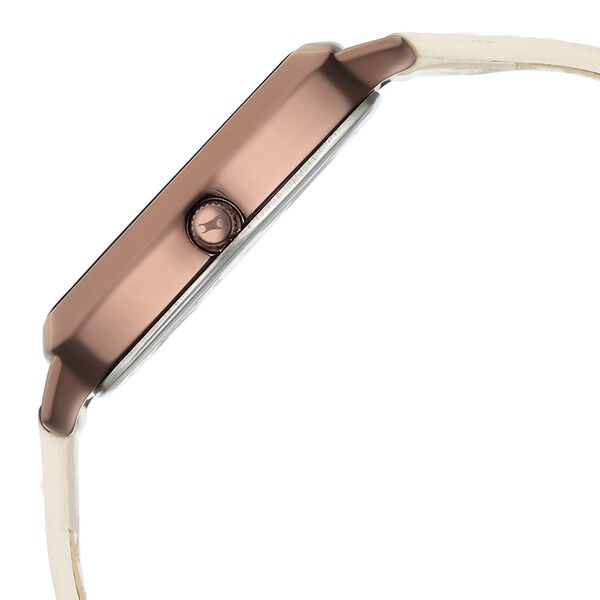 Fastrack Wild Quartz Analog Brown Dial Beige Leather Strap Watch For Girls - image number 6