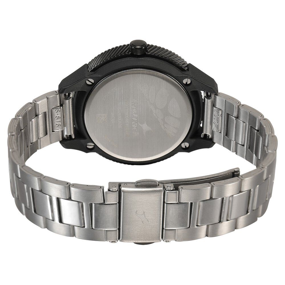 Fastrack Varsity Quartz Analog Silver Dial Stainless Steel Strap