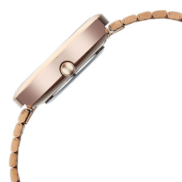 Vyb Celeste By Fastrack Quartz Analog White Dial Rose Gold Stainless Steel Strap Watch For Girls - image number 4