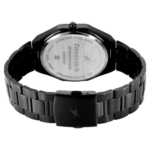 Fastrack 9 to Fine Analog with Black Dial Metal Strap Watch for Guys - image number 5