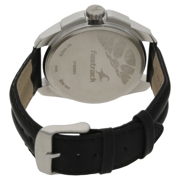 Fastrack Quartz Analog Black Dial Metal Strap Watch for Guys - image number 3