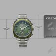Fastrack Gelato Gunmetal chronograph watch with Pista green dial for Guys - image number 3