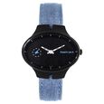 Fastrack Denim Quartz Analog Blue Dial Stainless Steel Strap Watch for Girls