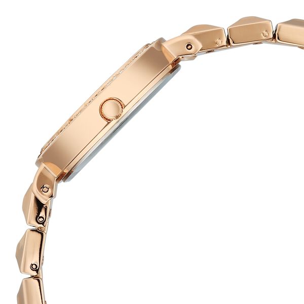 Vyb Enigma By Fastrack Quartz Analog Green Dial Rose Gold Metal Strap Watch For Girls - image number 5