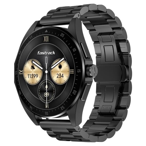 Fastrack Radiant FX1 Luxury Metal Smartwatch with 3.6 cm AMOLED Display, SingleSync BT Calling, Functional Crown - image number 0