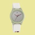 Fastrack Monochrome Quartz Analog Grey Dial Silicone Strap Watch for Girls - image number 0