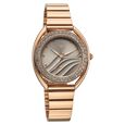 Vyb Eclipse By Fastrack Quartz Analog Grey Dial Rose Gold Stainless Steel Strap Watch For Girls - image number 1