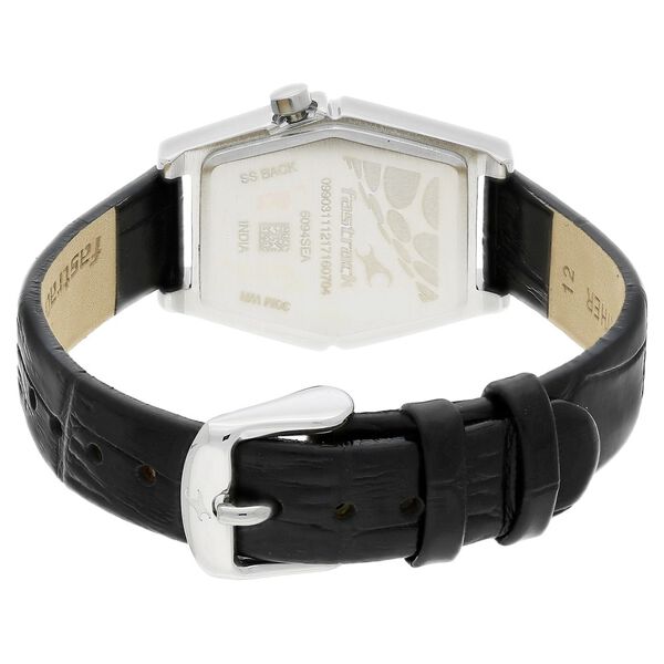 Fastrack Quartz Analog Black Dial Leather Strap Watch for Girls - image number 4