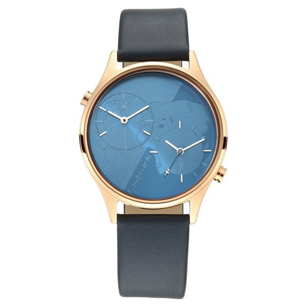 Fastrack Tripster Quartz Analog Blue Dial Leather Strap Watch for Girls - image number 1