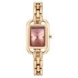 Vyb Bliss By Fastrack Quartz Analog Pink Dial Rose Gold Metal Strap Watch For Girls - image number 1