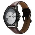 Fastrack Groove Quartz Analog with Date Two Toned Dial Brown Leather Strap Watch For Guys - image number 4