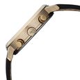 Fastrack Chrome K Quartz Multifunction Black Dial Black Leather Strap Watch For Guys - image number 3