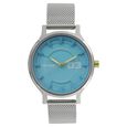 Fastrack Loopholes Quartz Analog Red Dial Stainless Steel Strap Watch for Girls