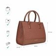 Lattice brown satchel - image number 8