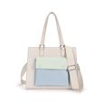 Pastel Colorblock Satchel Bag - image number 0