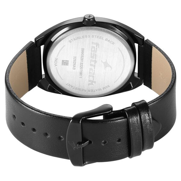 Fastrack Snob X Black Dial Leather Strap Watch for Guys - image number 4