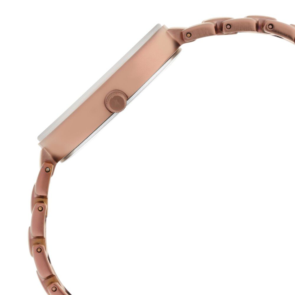 Fastrack Ruffles Quartz Analog with Date Beige Dial Stainless