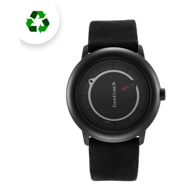 Fastrack Revibe Quartz Analog Black Dial Fabric Strap Watch for Guys - image number 2