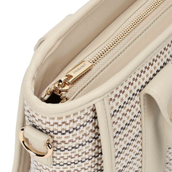 Textured Weave Satchel - image number 7