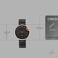 Fastrack Groove Analog with Black Dial Black Metal Strap Watch for Girls - image number 3
