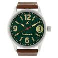 Fastrack Bare Basics Quartz Analog Brown Dial Metal Strap Watch for Guys