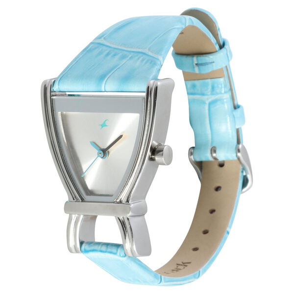 Fastrack Quartz Analog White Dial Leather Strap Watch for Girls - image number 1