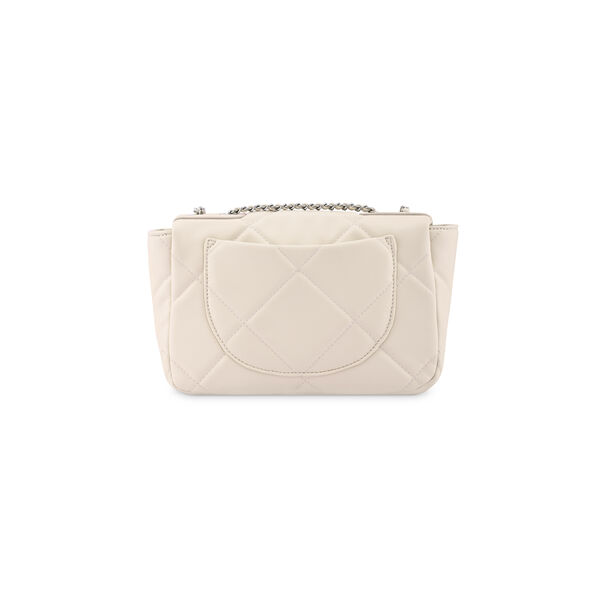 Fastrack Quilted Sling Bag in White with Chain Detailing - image number 4