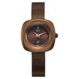 Vyb Runway By Fastrack Quartz Analog Brown Dial Metal Strap Watch For Girls - image number 2